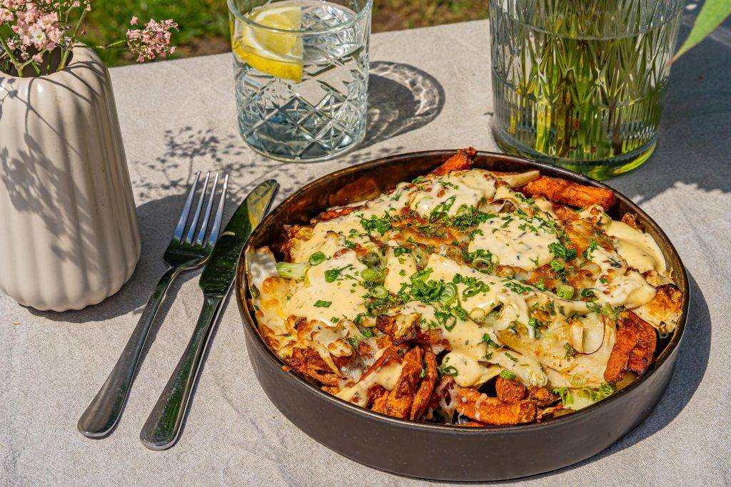 zoete aardappel kapsalon