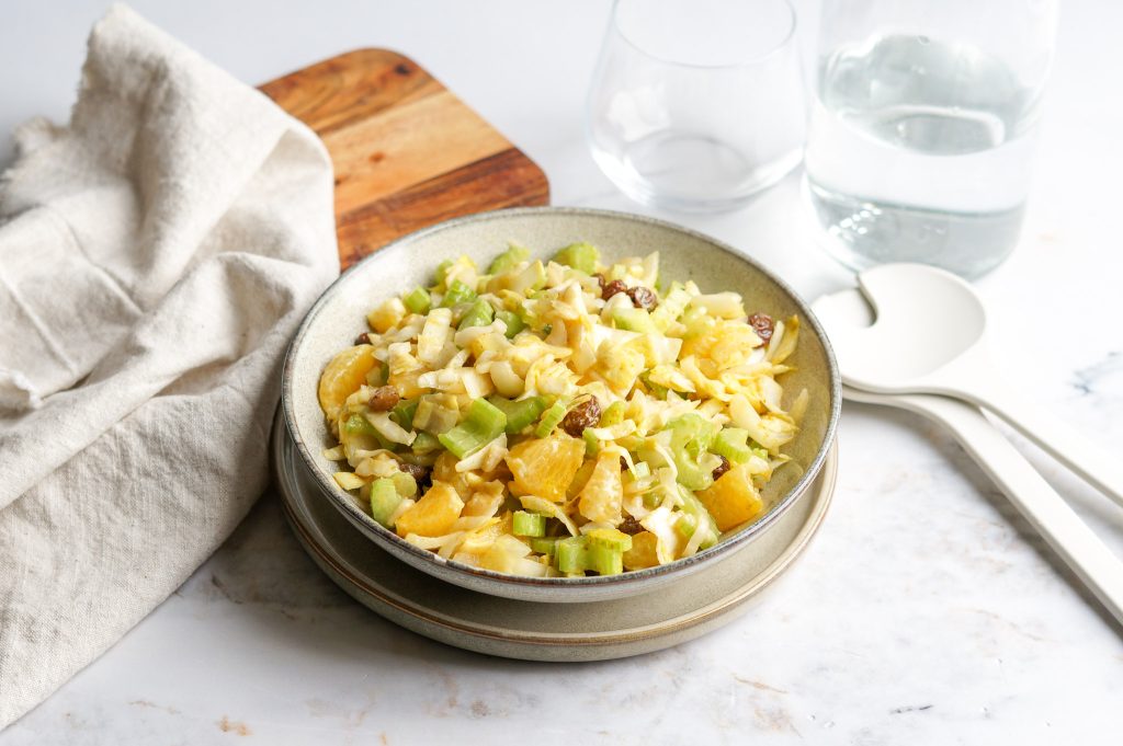 witlofsalade met gerookte kip