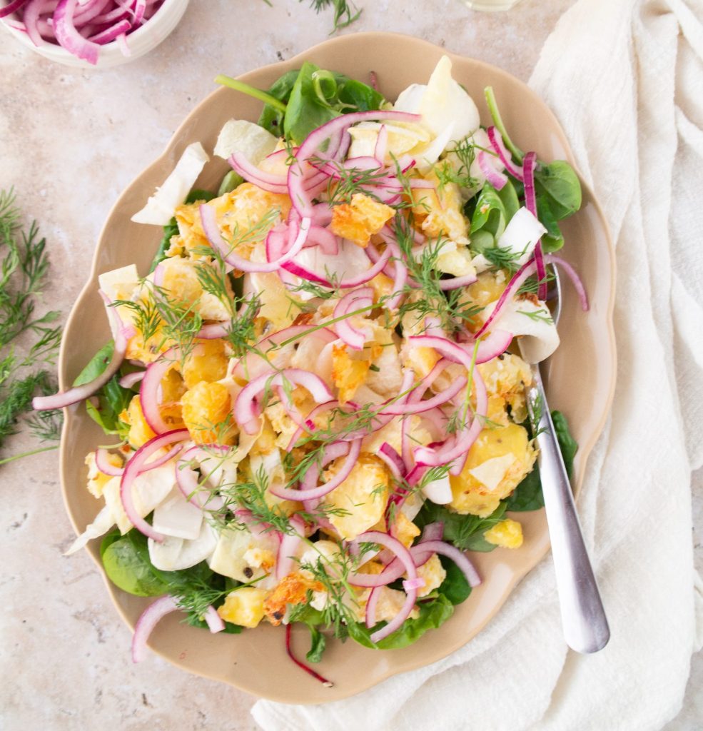 Aardappelsalade met witlof